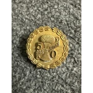 Patrons of Husbandry Fraternal Lapel Pin 50 Years 1/10 10K G.F. Gold